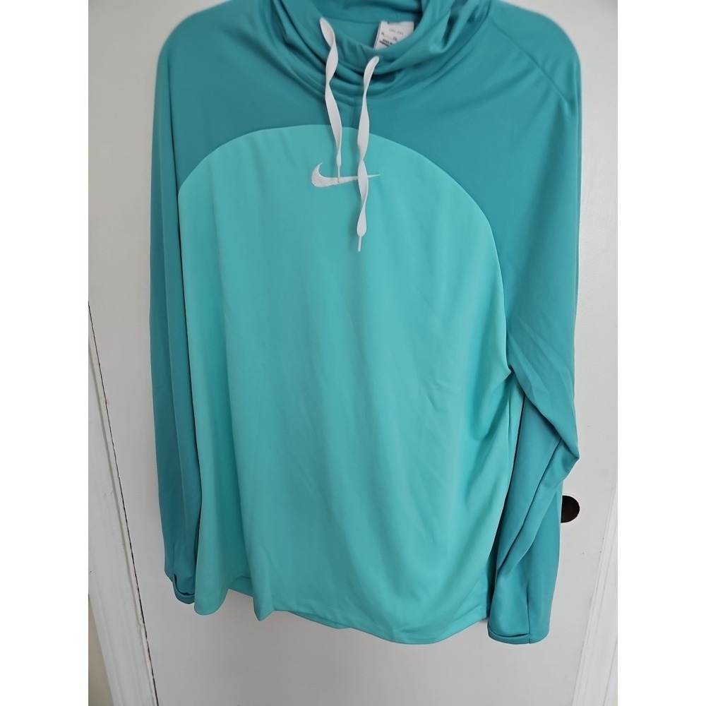 Nike Dri-FIT Soccer Hoodie Pullover Women's XLarge  Teal